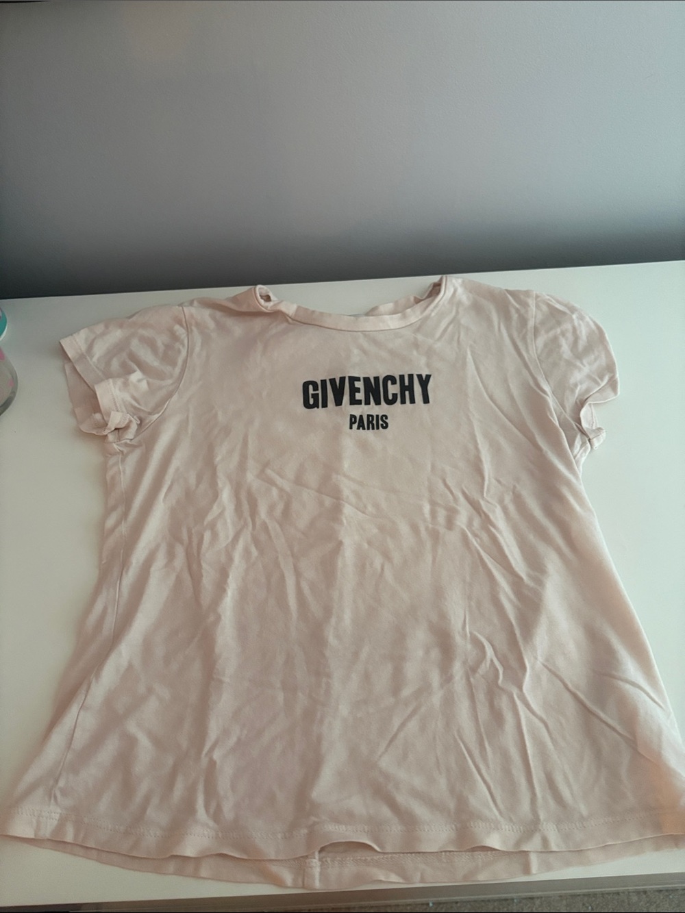 Givenchy Pale Pink Logo Crewneck Tee